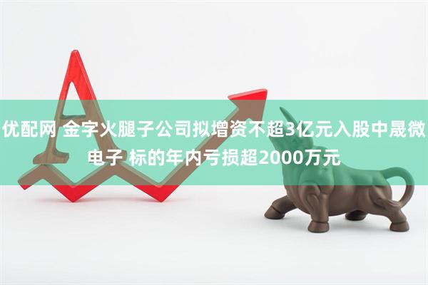 优配网 金字火腿子公司拟增资不超3亿元入股中晟微电子 标的年内亏损超2000万元